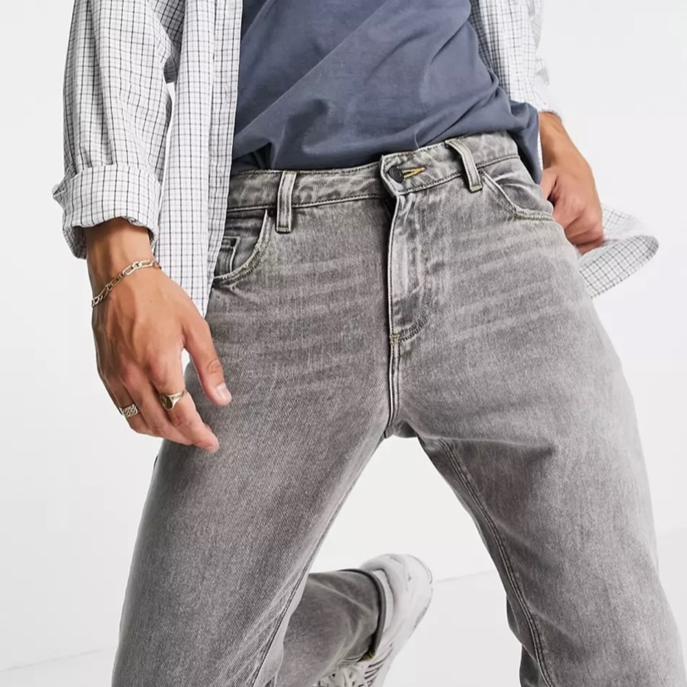 ASOS stone washed grey jeans NWT